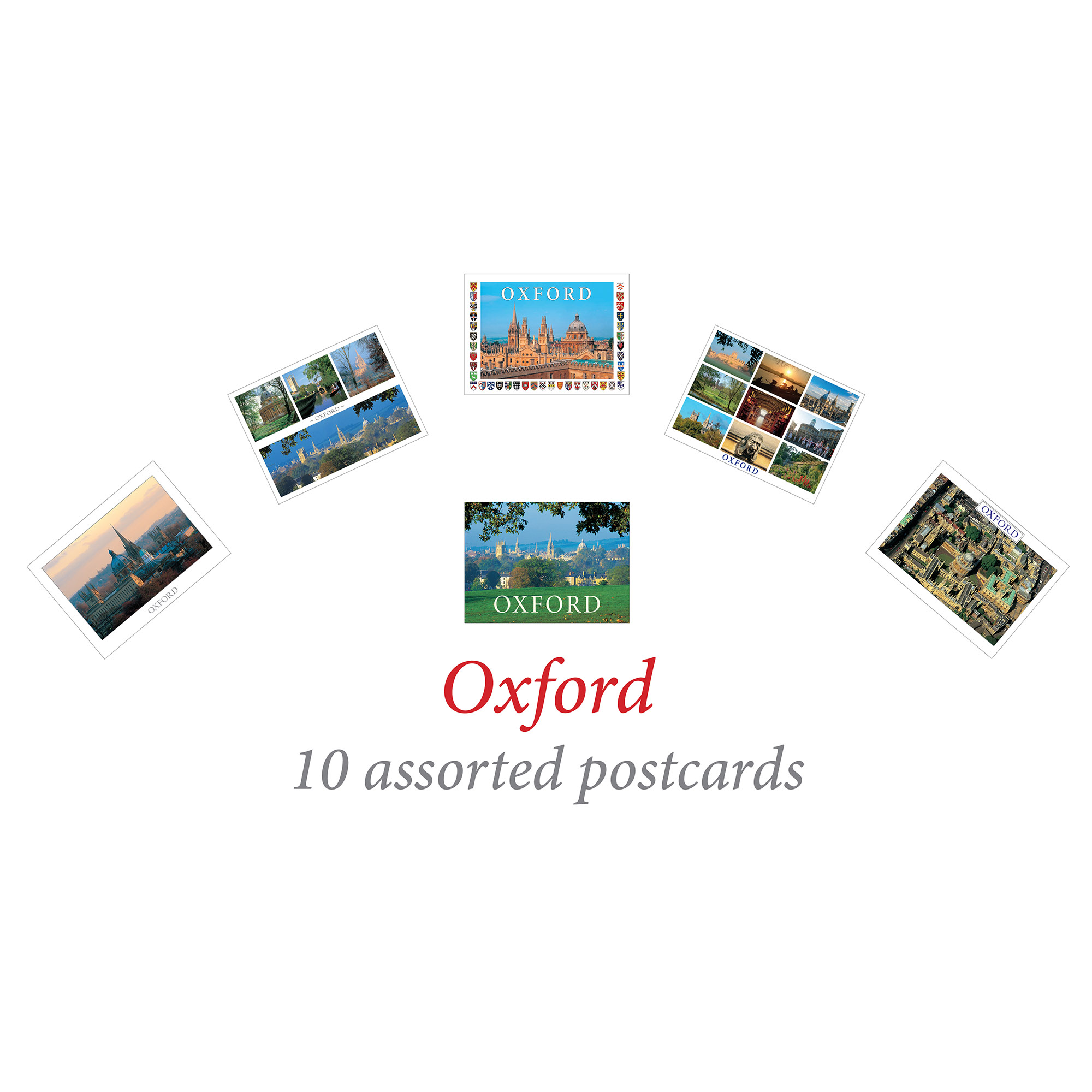 10 assorted Oxford postcards