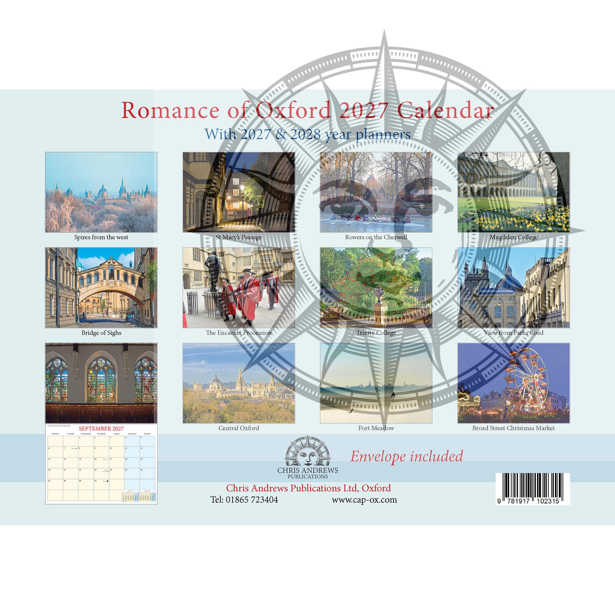 Romance of Oxford Calendar 2027 - dawn - Image 6