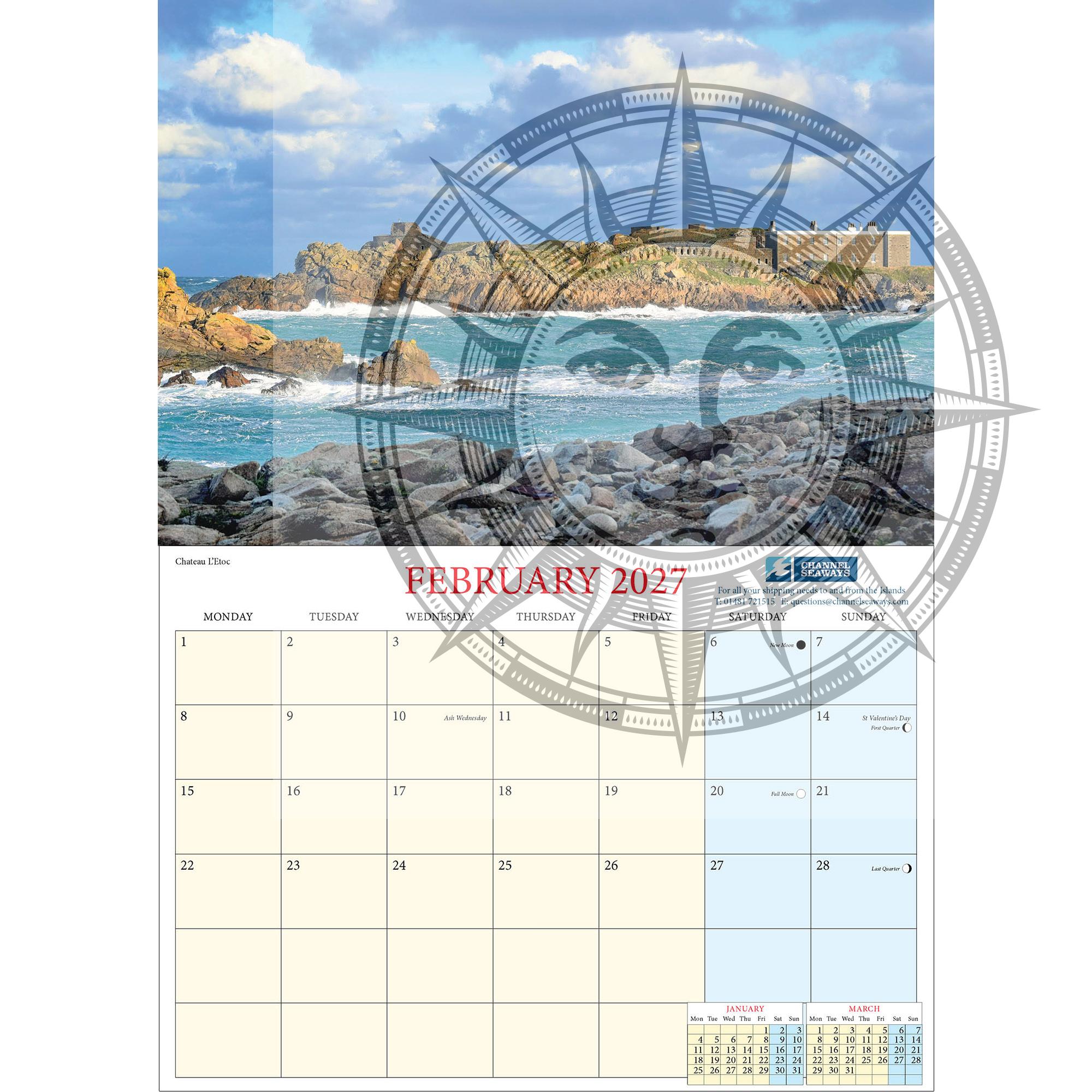 Alderney A4 calendar 2027 - Image 2