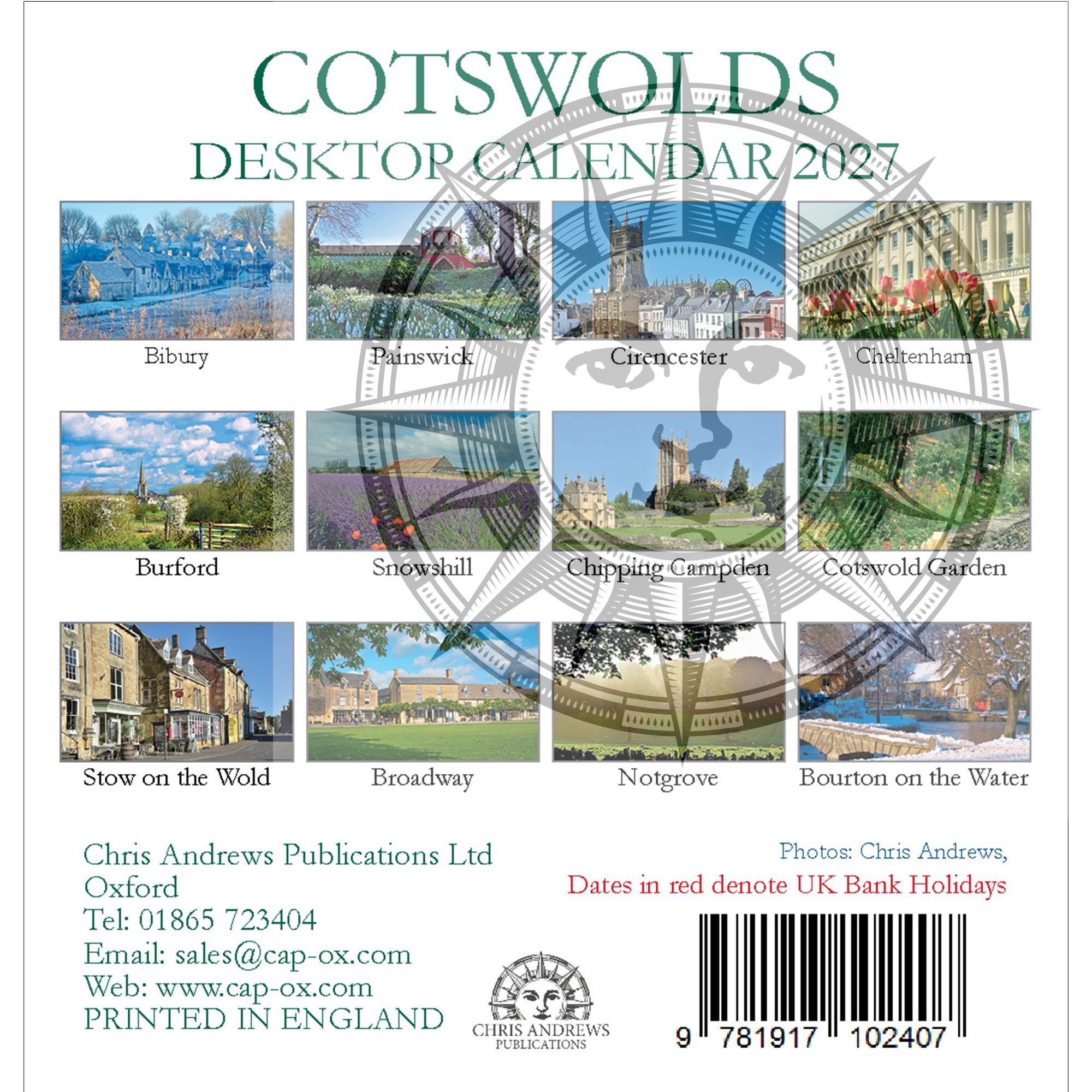 Cotswolds MINI desktop calendar 2027 - Image 3