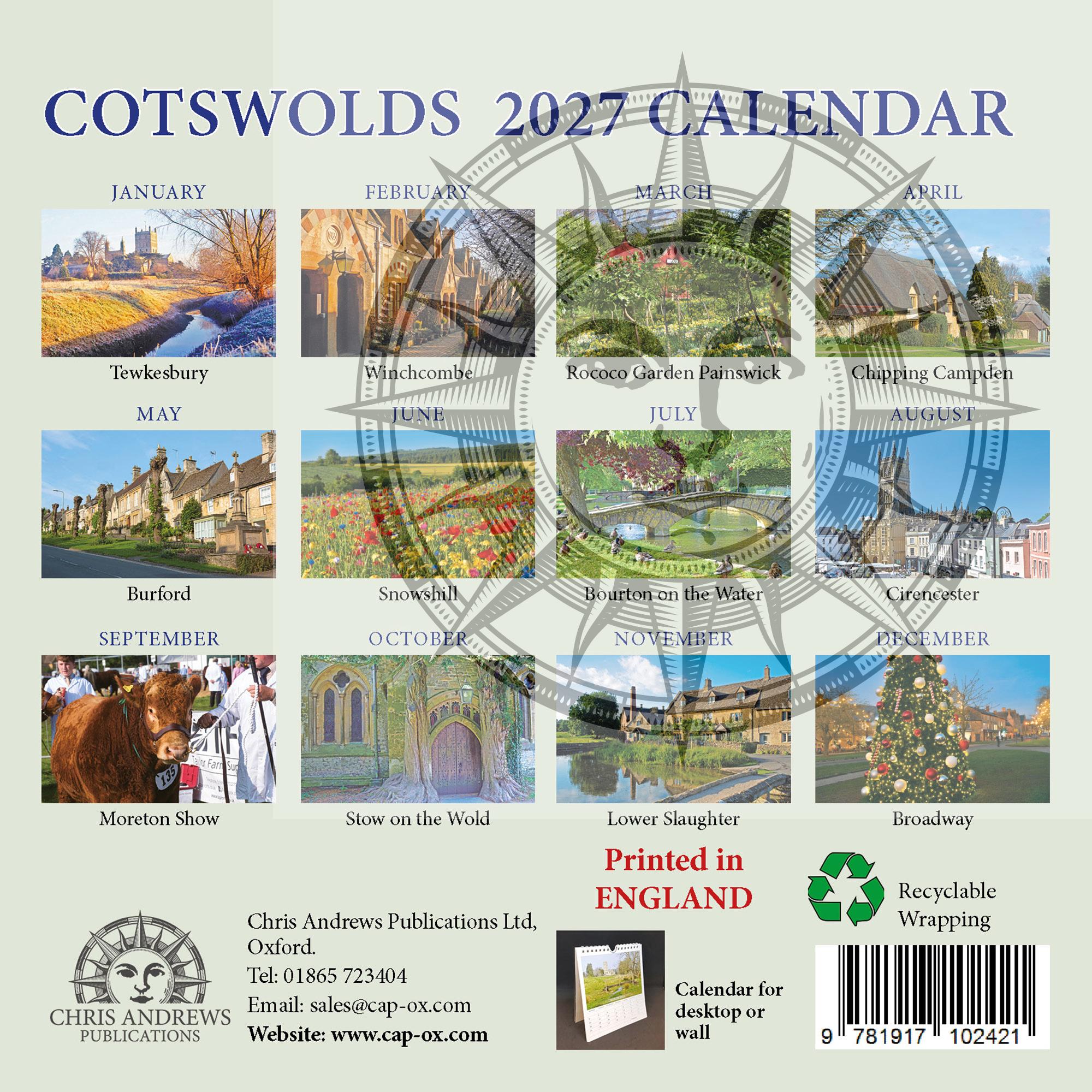 Cotswolds small square calendar 2027 - Image 3