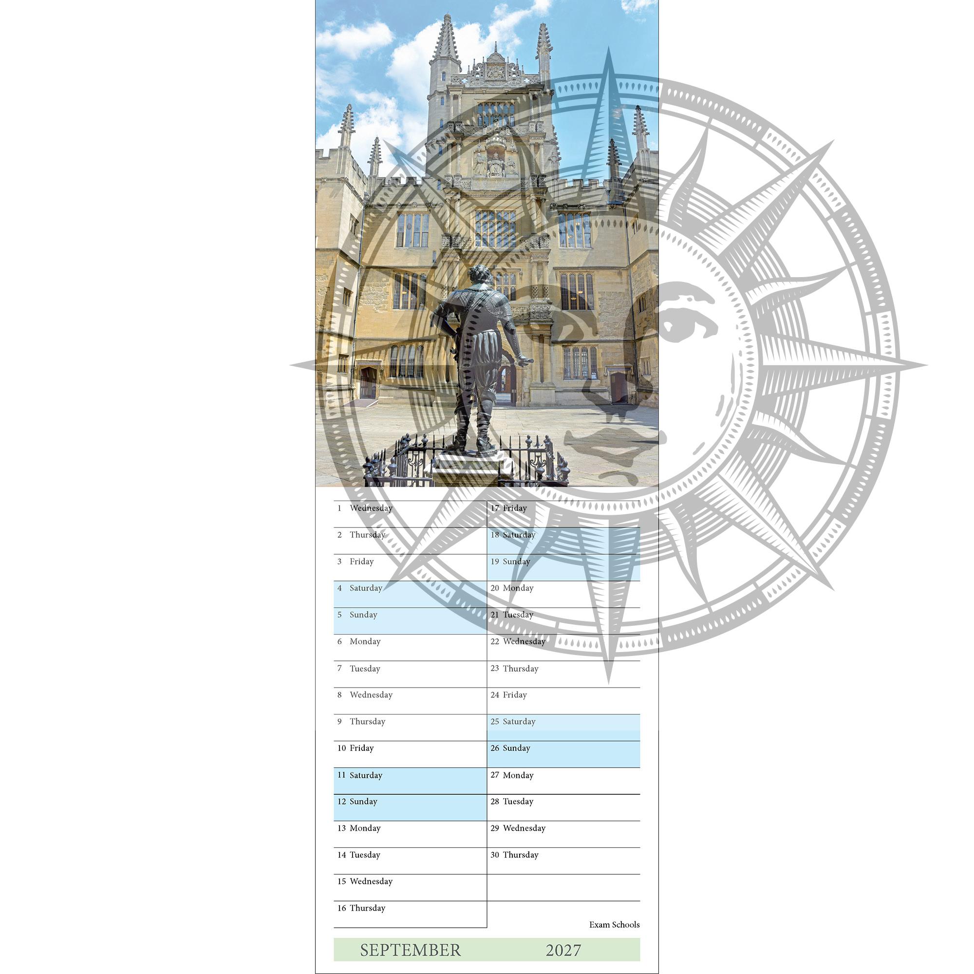 Oxford Colleges A5 calendar 2027 - Image 2