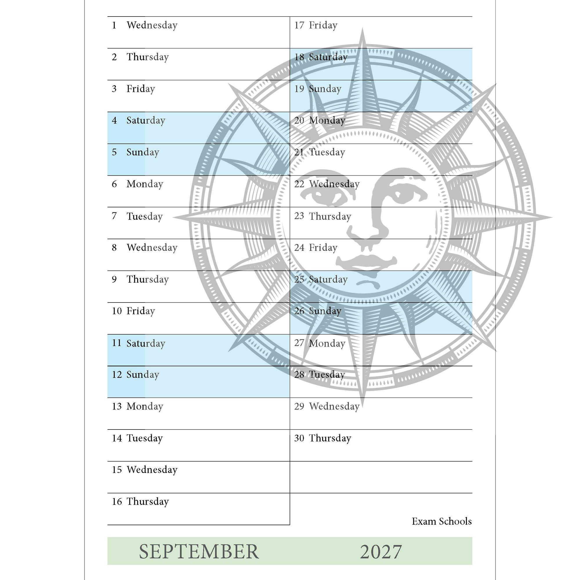 Oxford Colleges A5 calendar 2027 - Image 4