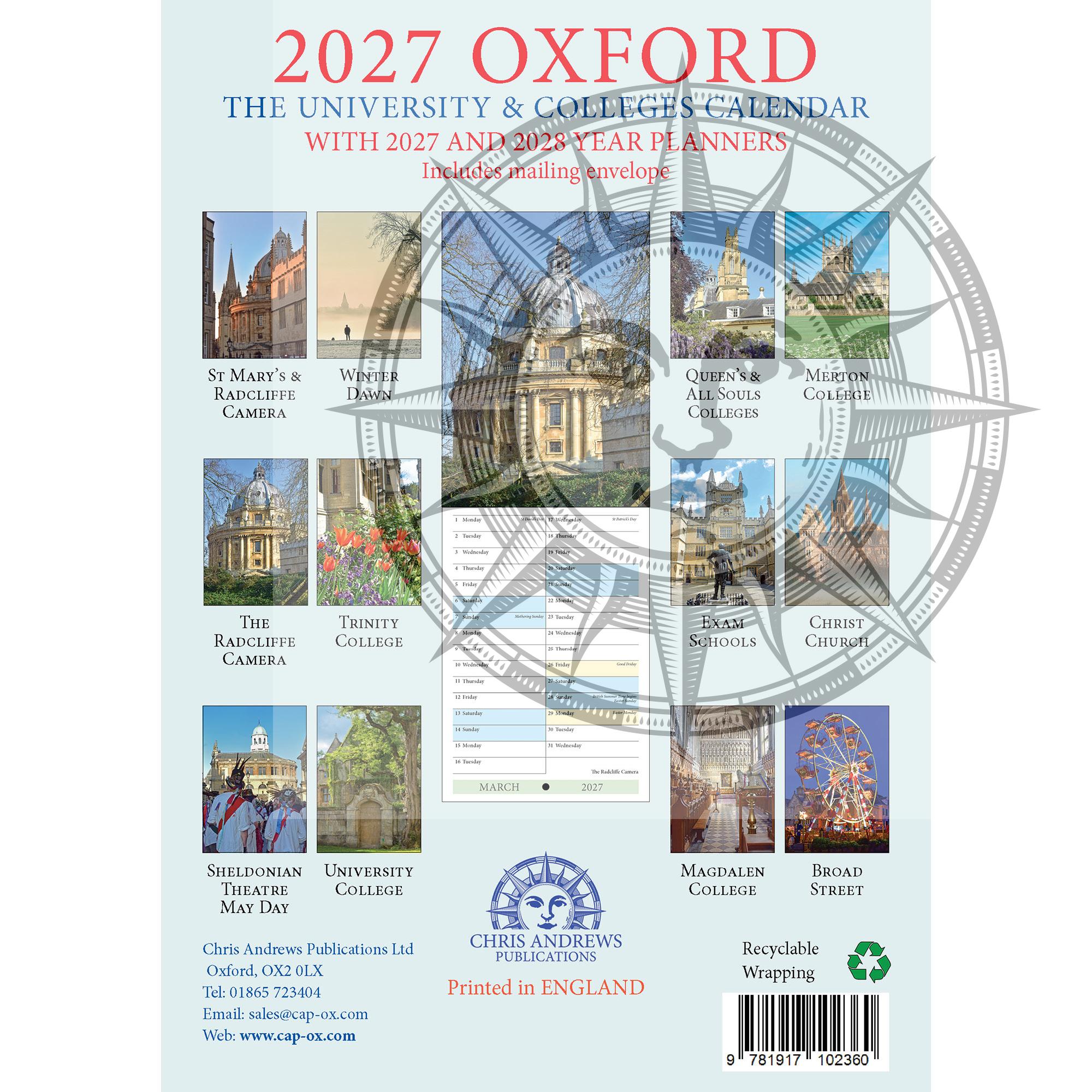 Oxford Colleges A5 calendar 2027 - Image 6