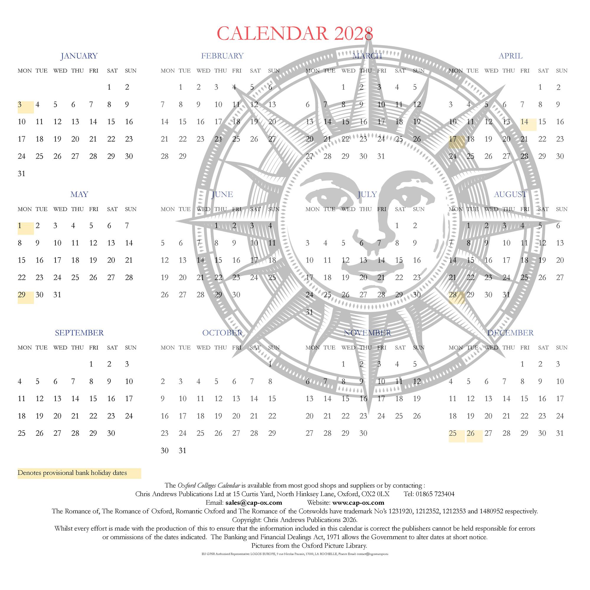 Oxford - The University and Colleges Calendar 2027 - Image 3